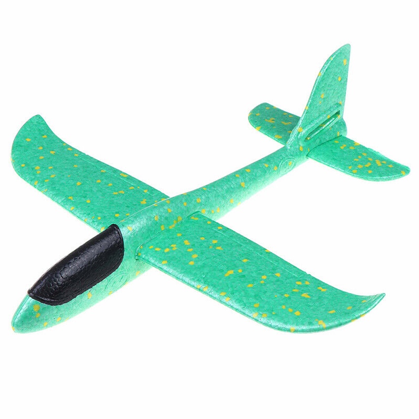 T5)48cm Styro Throwing Airplane Glider Aircraft Inertial Foam Toy Children Plane Model Outdoor