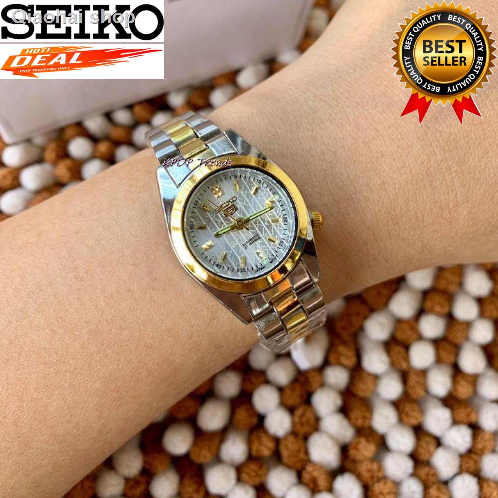 Seiko 5 21 Jewels Automatic Movement Silver Dial Two tone