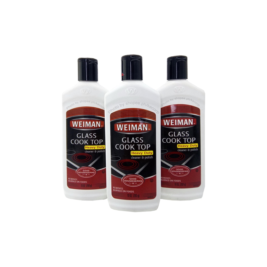 Weiman Glass Cook Top Heavy Duty Cleaner & Polish 10oz 283g USA ...