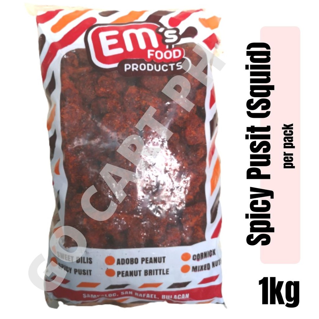 [ GO CART PH] 1kg Sweet and Spicy Pusit (Squid) | Shopee Philippines