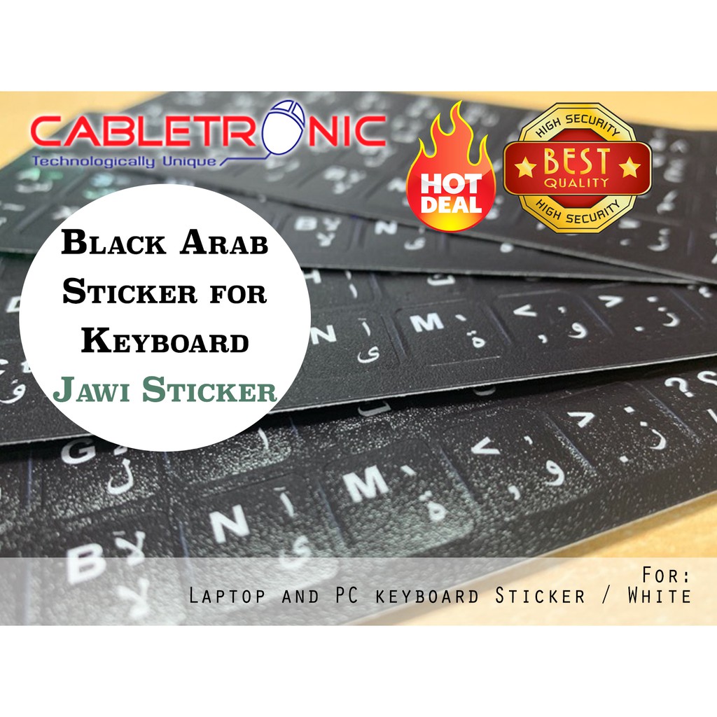 Black Matt Sticker for Keyboard Jawi Sticker | Shopee Philippines
