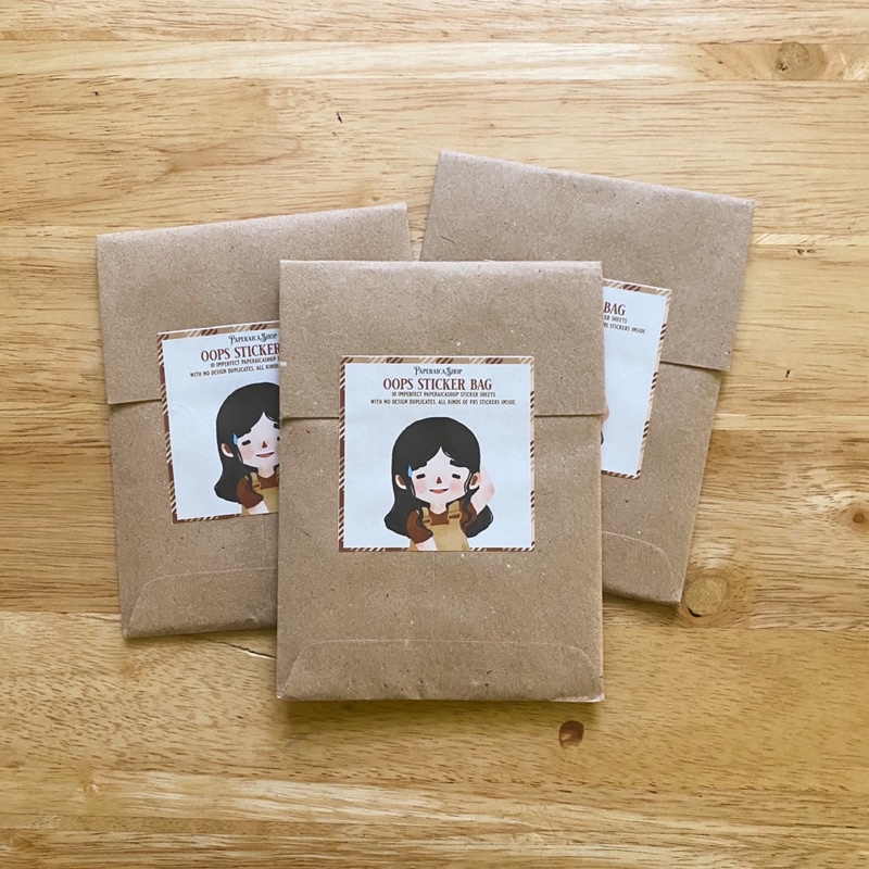 OOPS STICKER BAG, Oops Bags, Cute Stickers, Imperfect Stickers