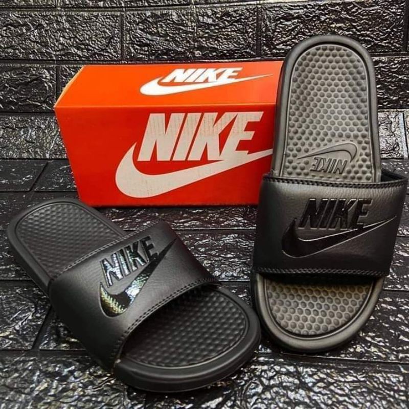 Nike benassi clearance black