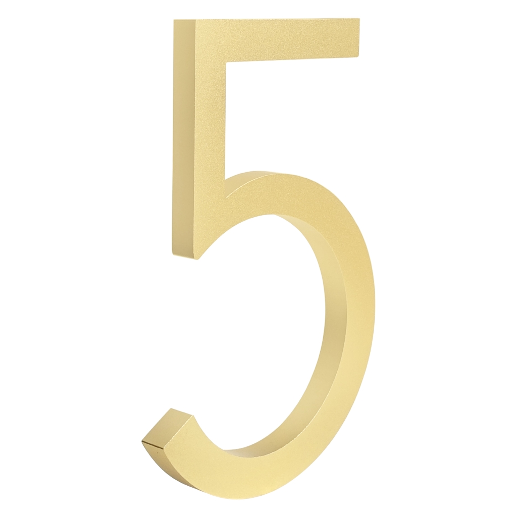 【New product】Big Floating House Number Sign Golden 15cm Modern Building