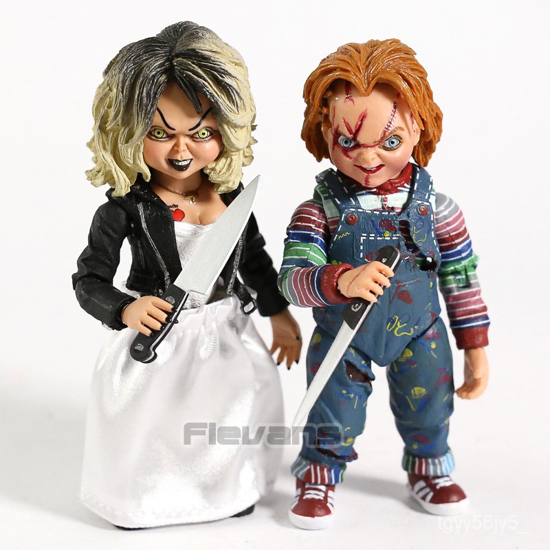 NECA Bride Of Chucky Ultimate Chucky Tiffany Gets Lucky PVC Action ...