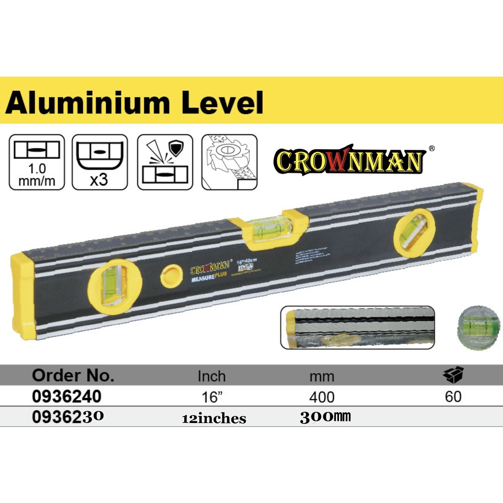 Spirit level clearance bar