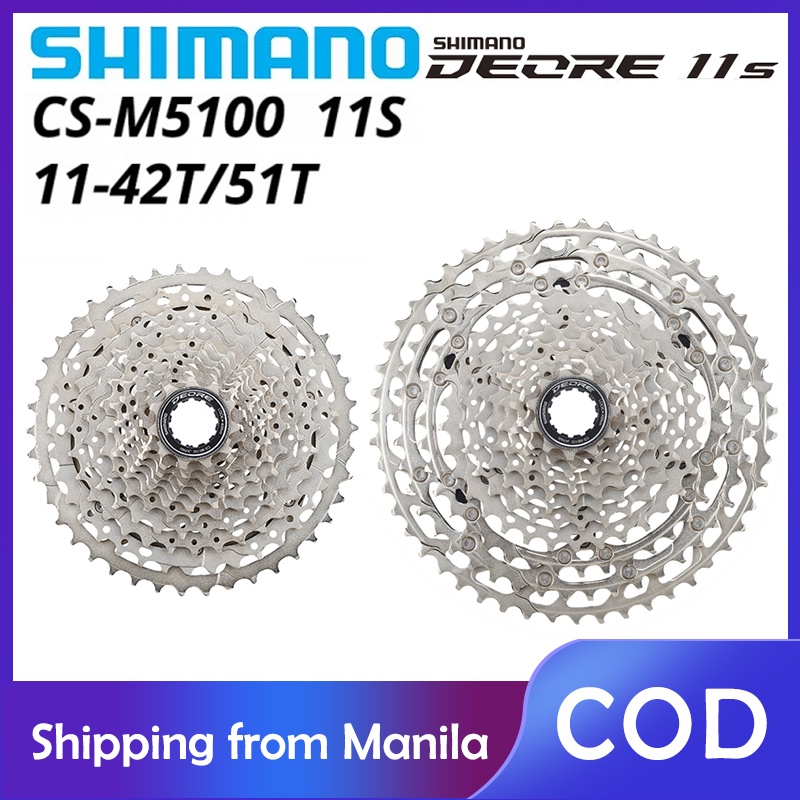Shimano Deore CS M5100 11 speed Cassette cogs M5100 Freewheel Mountain Bike 51T/42T Bicycle