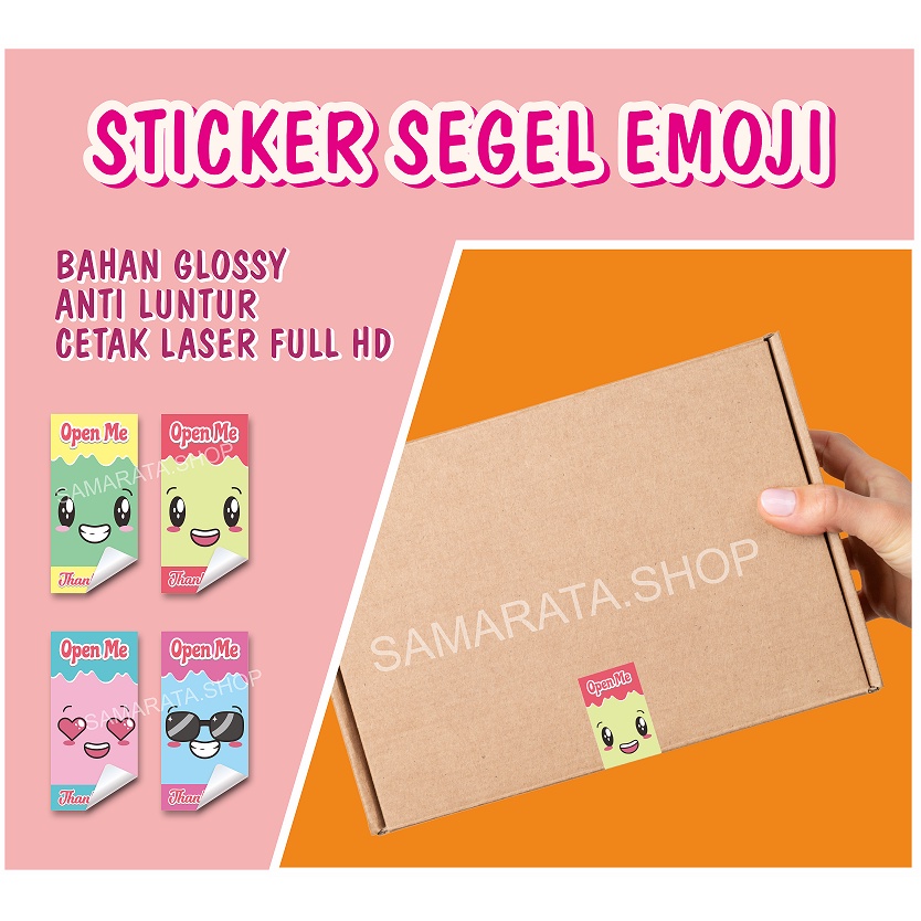 Cute Open Me Mini Emoji Stickers Emoticon Thank You Online Shop Glossy ...