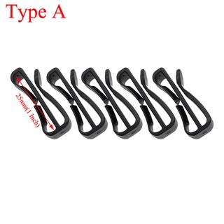 SYSOLYWIN 25pcs Plastic Webbing Ending Clip Quick Slip Keeper Connect  Buckle for Backpack Bag Strap Management (20mm) A255