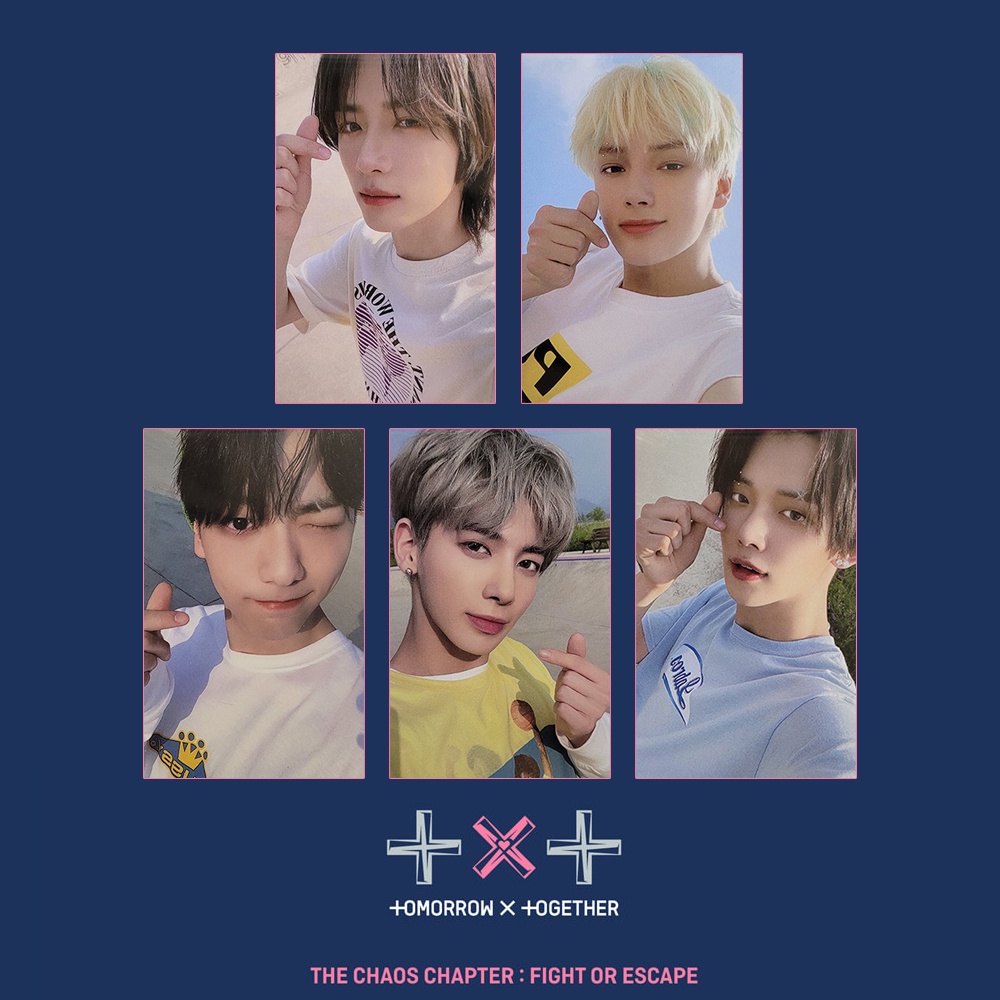 TXT 2nd Album Repackage THE CHAOS CHAPTER FIGHT OR ESCAPE [WEVERSE POB PHOTOCARD] Shopee