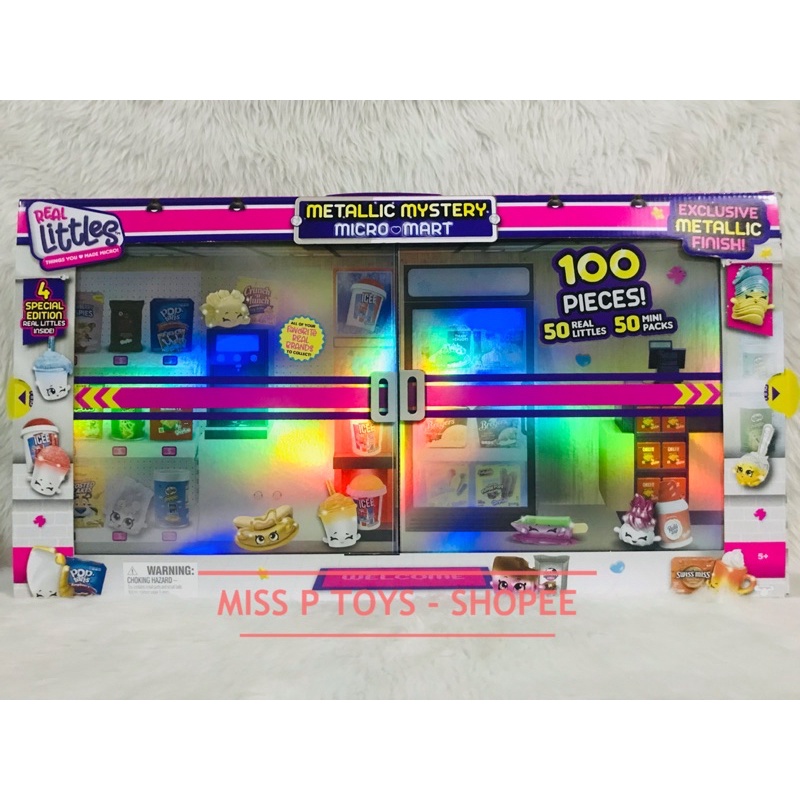 New! Shopkins Real Littles Metallic Mystery Micro Mart 2024