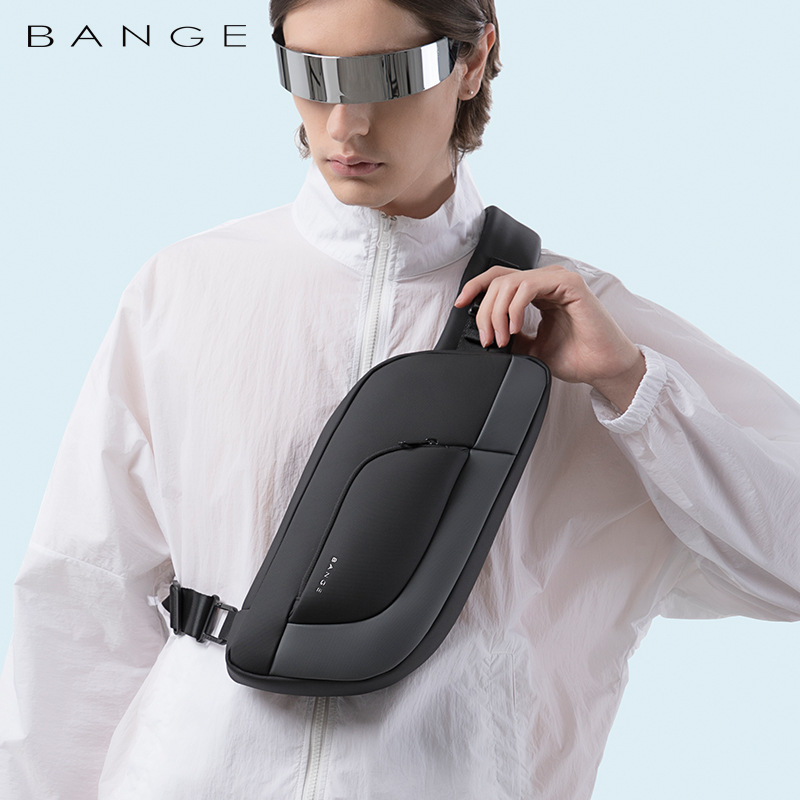 BANGE fashion chest sling bag for men Korean high-quality Waterproof ...