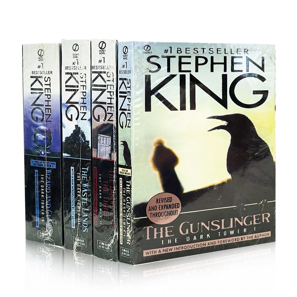 4 Books/set Stephen King Wizard and Glass Series Novels The Gunslinger ...