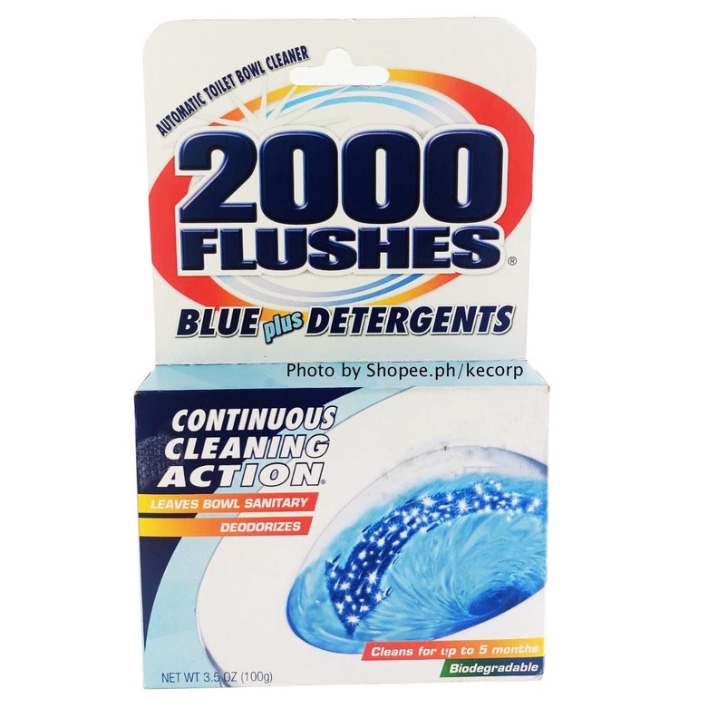 2000 Flushes Blue plus Detergents 3.5 oz 100g KECORP_S1 | Shopee ...