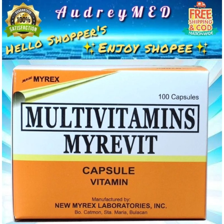 MYREVIT (Multivitamins) 100 Capsules Shopee Philippines