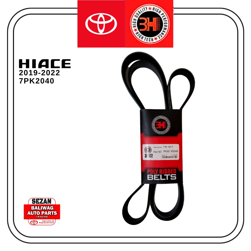 3H DRIVE BELT FAN BELT ALTERNATOR BELT SERPENTINE BELT TOYOTA HIACE