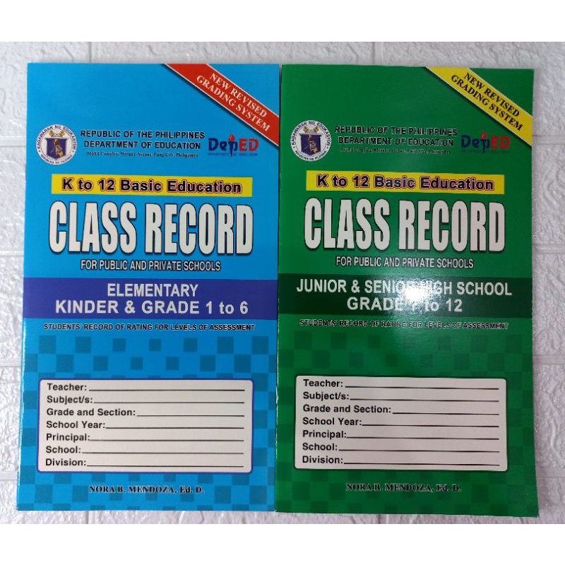 Class Record New Revised Grading System | Shopee Philippines