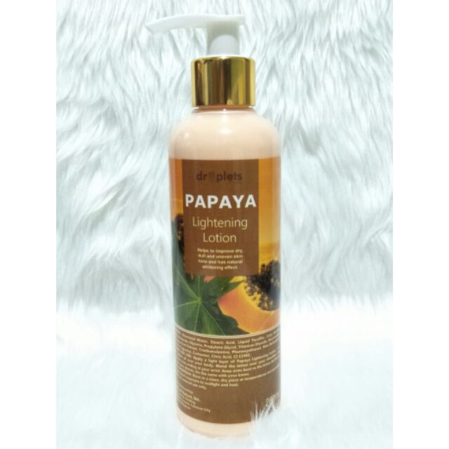 PAPAYA LIGHTENING LOTION by Droplets Shopee Philippines