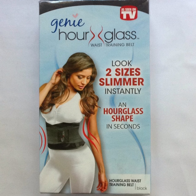 Genie Hourglass Waist Training Belt - Black (Size:M