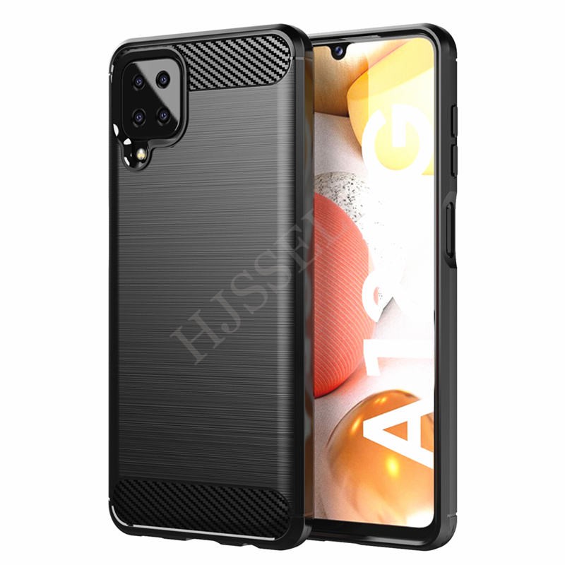 Galaxy A12 Phone Cover Samsung Galaxy A12 Case Armor Carbon Fiber