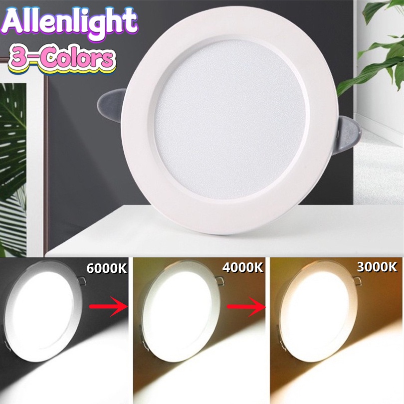 LED color changing downlight three-color adjustable 5W ceiling light ...