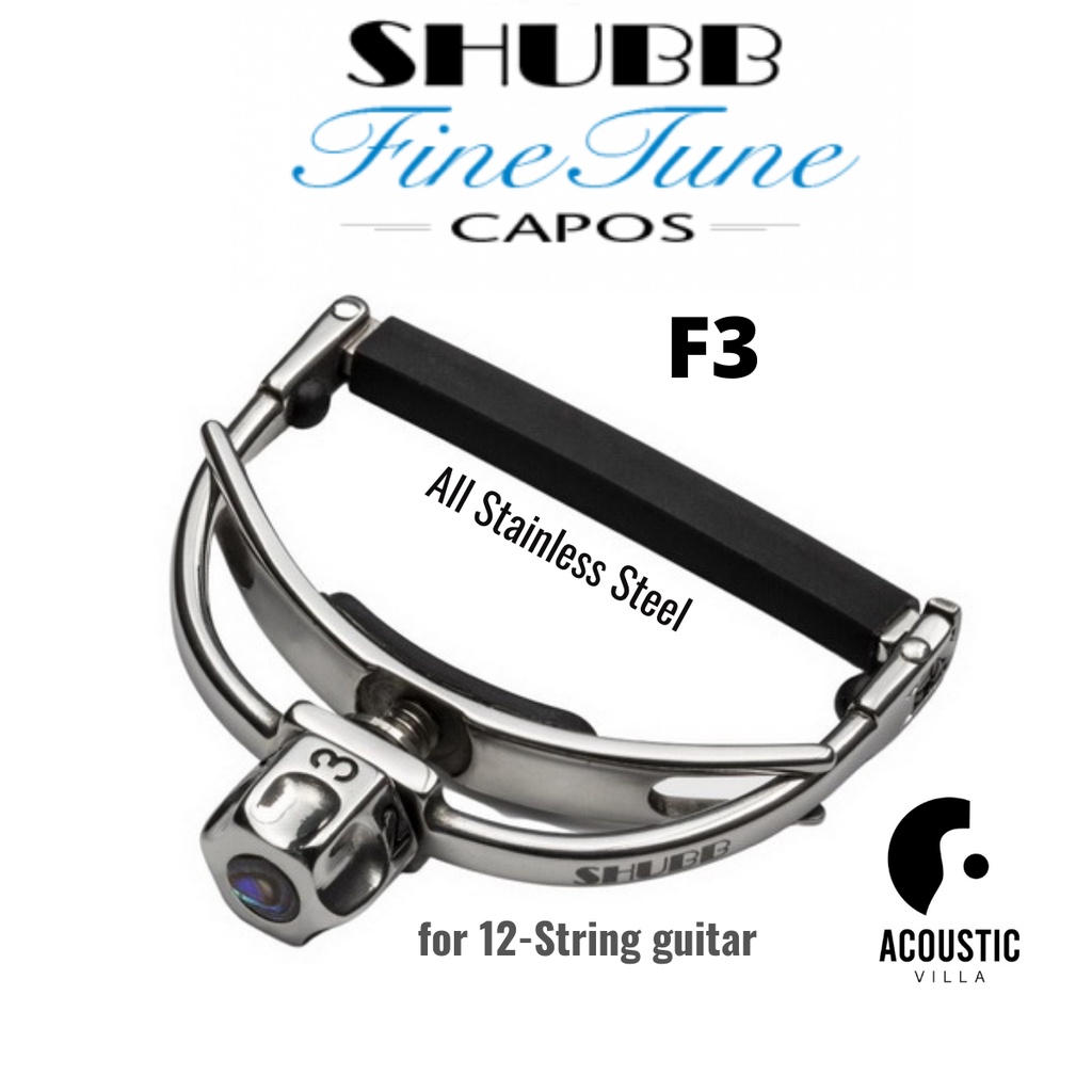 Shubb F3 Capo for steel string guitars with Wide necks