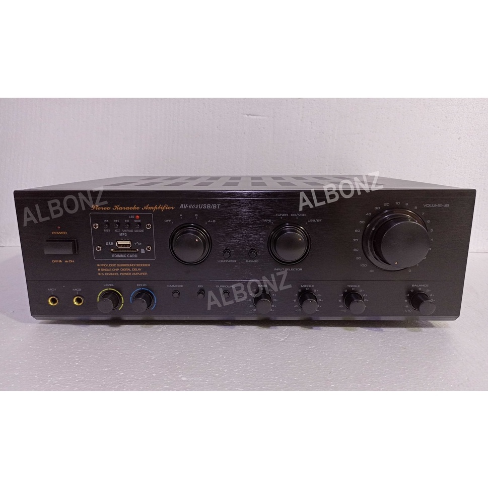 Amplifier AV 602 With Bluetooth 8 Transistor | Shopee Philippines
