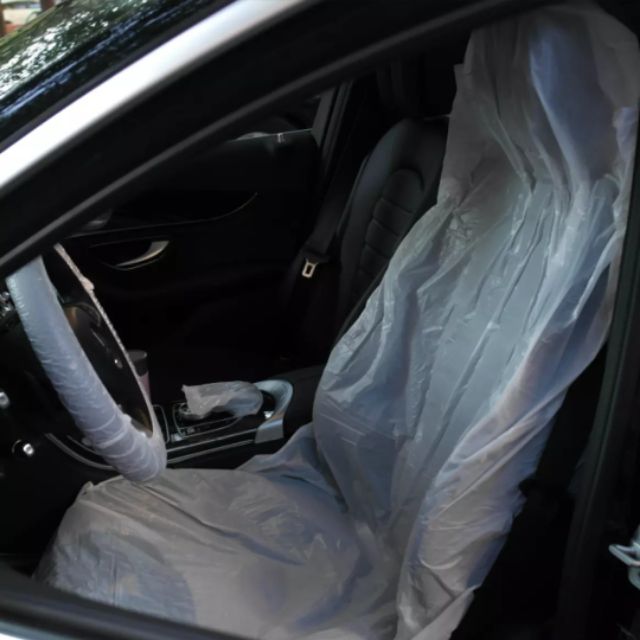 Disposable Plastic SEAT COVER, front or back seat by Macolay Enterprise