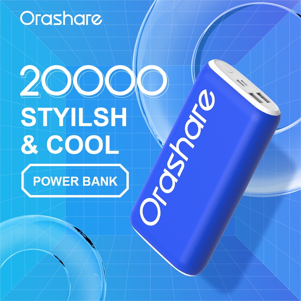 orashare-o20-powerbank-portable-fast-charging-large-capacity-dual-usb