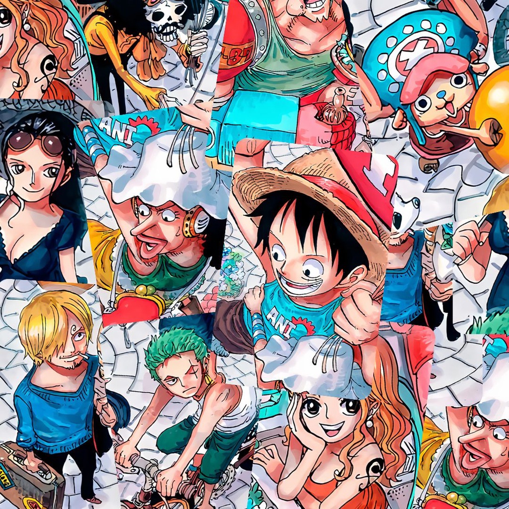 Straw Hat Pirates Colored Manga Photocards #4 ( Waterproof and ...