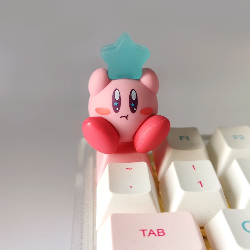 Kirby Star Game ABS Keycap Keyboard keys. Super cute little fairy cute ...