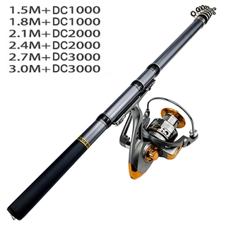 Carbon Fiber Fishing Rod Pesca Rock Fishing Rod 3M 2.7M 2.4M 2.1M