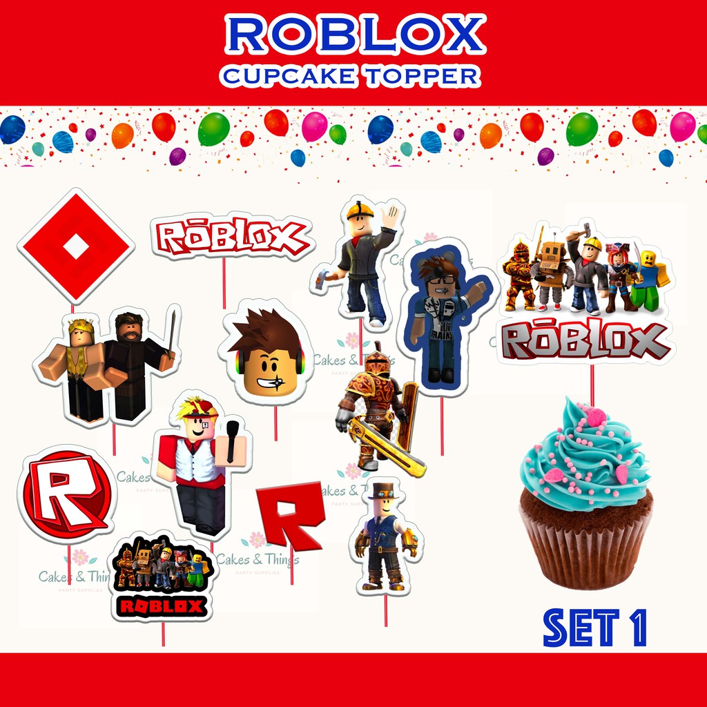 ROBLOX DESIGN Cupcake Topper ROUND AND DIECUT | Shopee Philippines