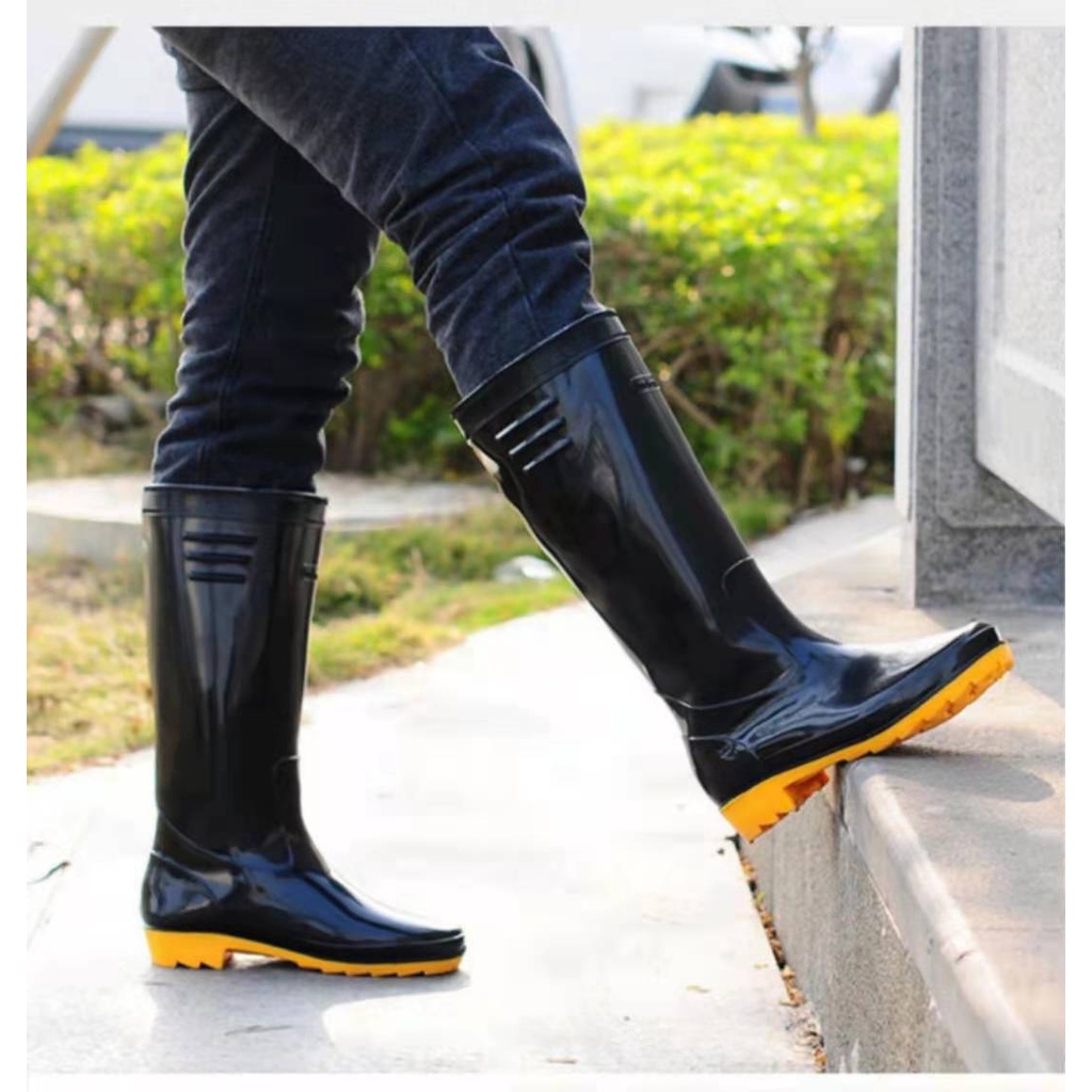 High quality rain shoes bota for men's Shopee Philippines