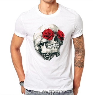 Luxury Blue Rose Skull Men's T-shirt – 1848attire