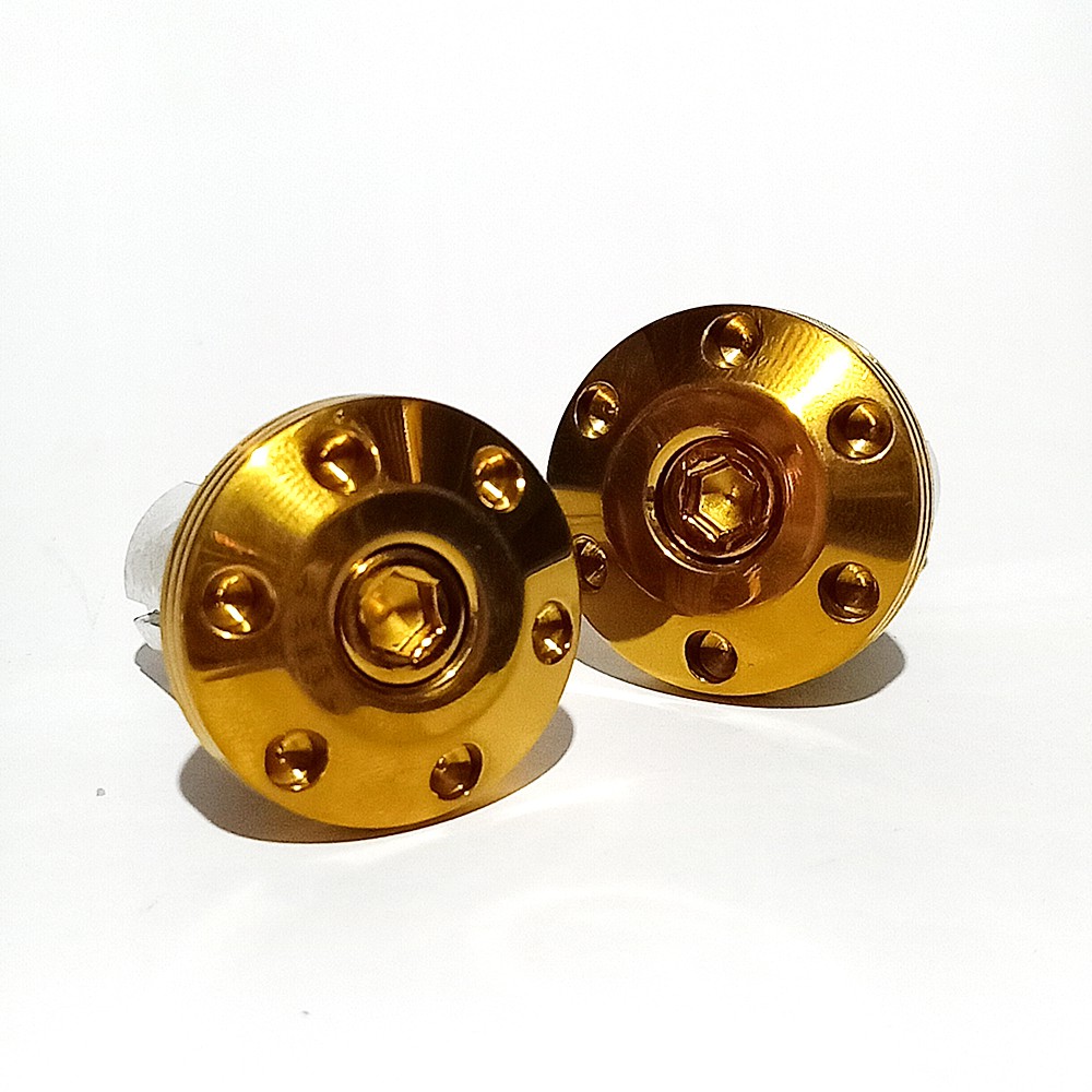 Motorcycle on sale gold bolts