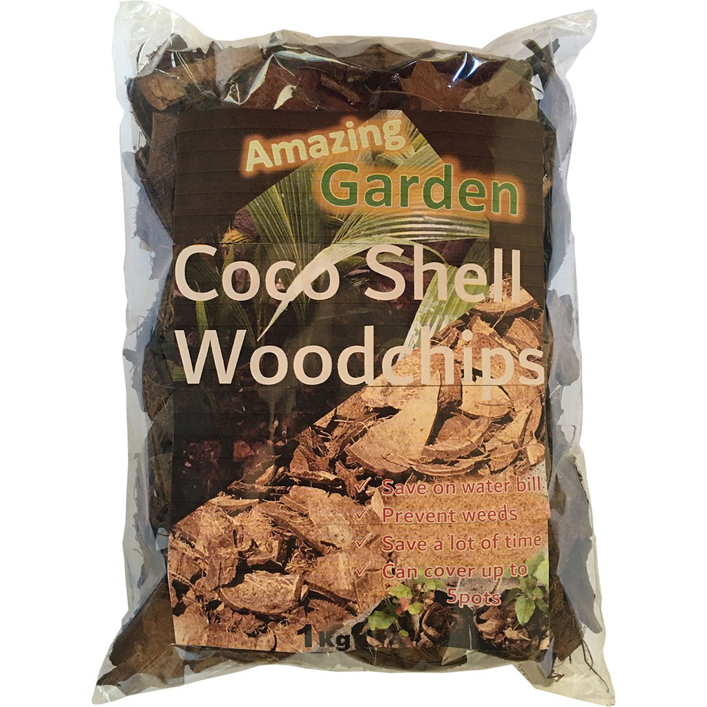 AMAZING GARDEN Coco Shell Woodchips 1kg | garden, natural, plants ...