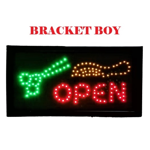 OPEN SCISSOR LED SIGNAGE ( blinking ) | Shopee Philippines