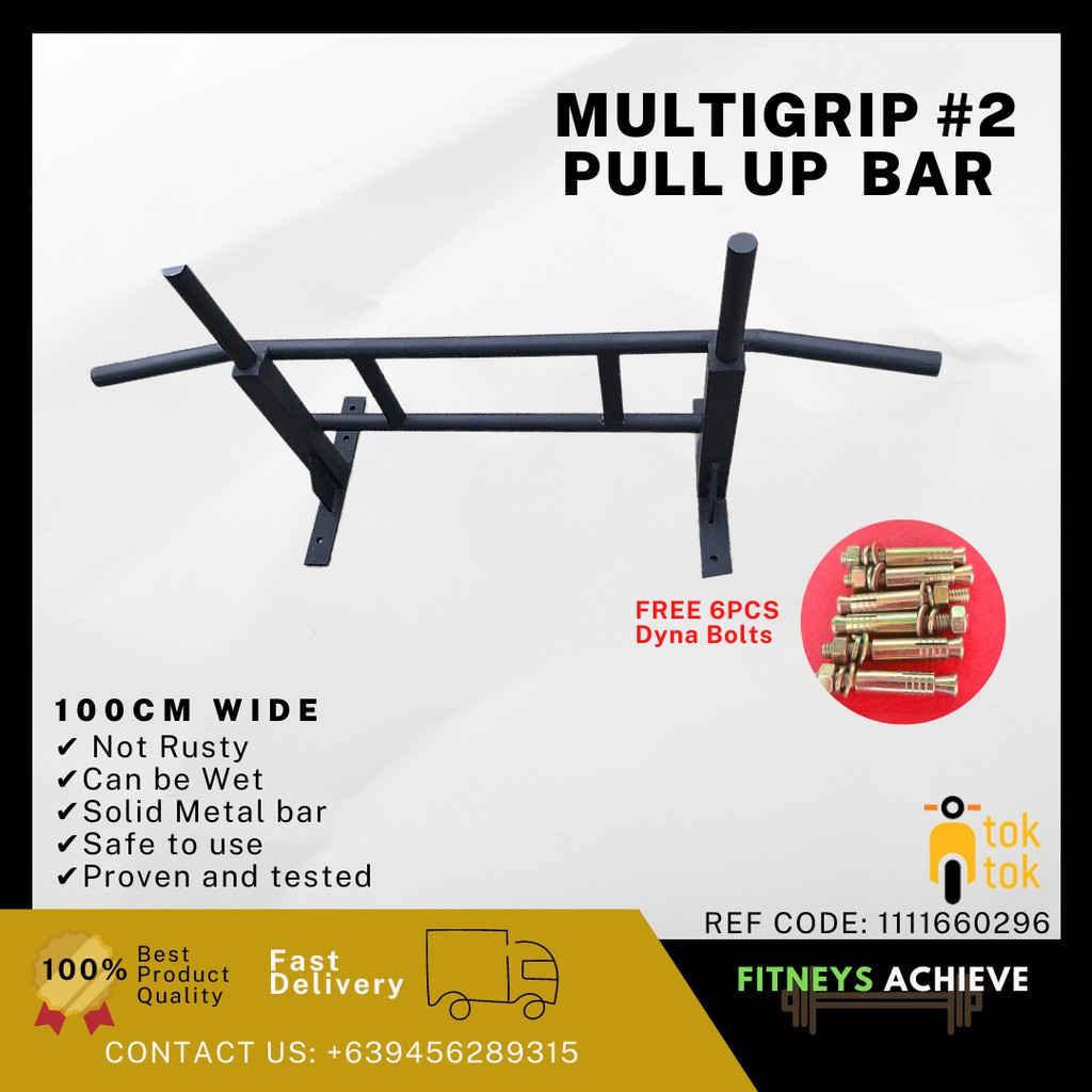 Pull up bar wall mount solid metal | Shopee Philippines