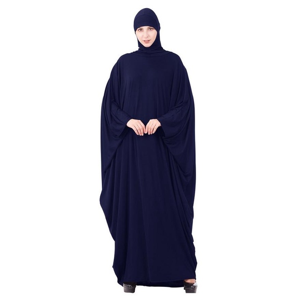 Ramadan Abaya Muslim Women Hooded Maxi Dress Islam Hijab Prayer Full ...