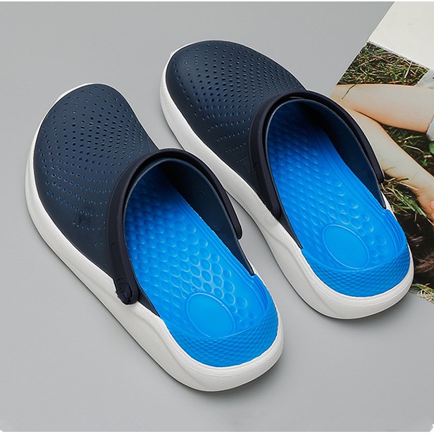 Crocs litetide clog flat sandals fashion slippers summer beach shoes ...