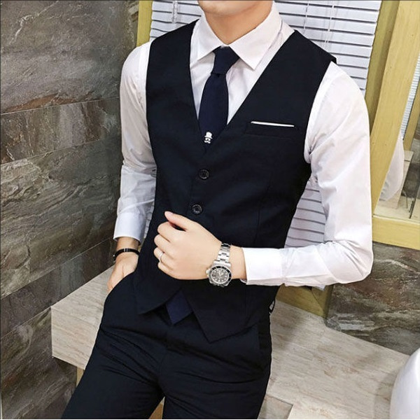 Wedding on sale vest men