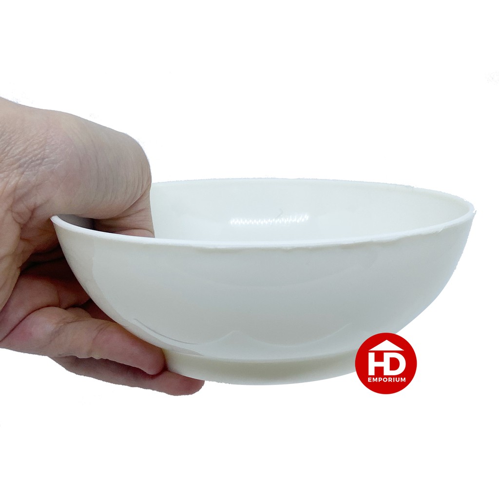 Plastic WHITE Bowls 6 pcs (Small / Medium / Large) | Shopee Philippines