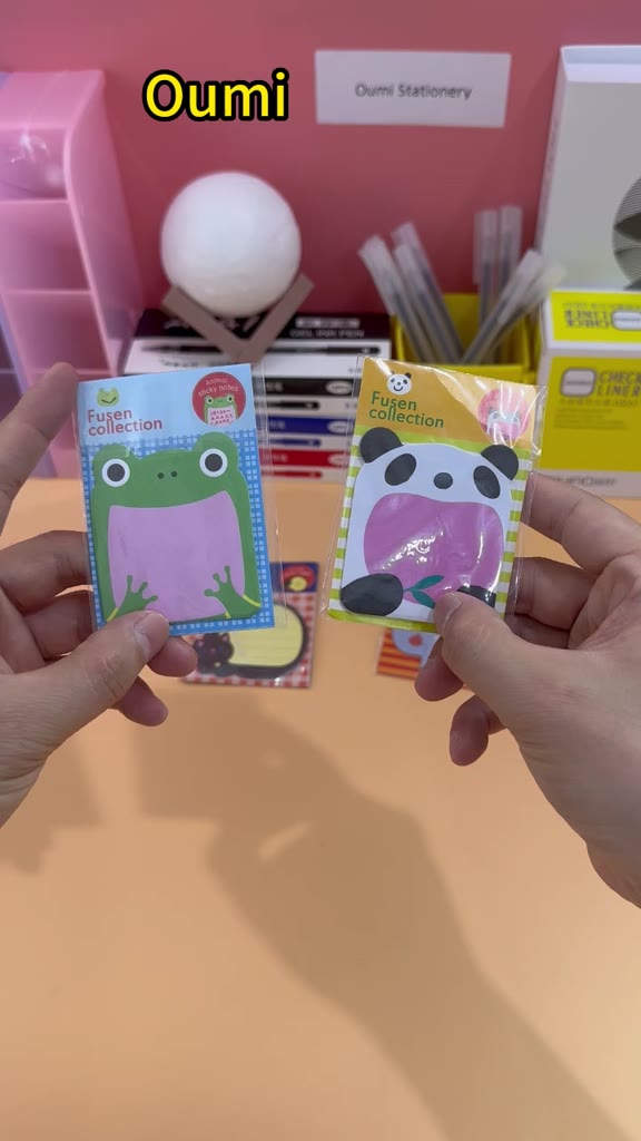 Oumi Kawaii Sticky Notes Cartoon memo pad 20 sheets Mini adhesive paper ...
