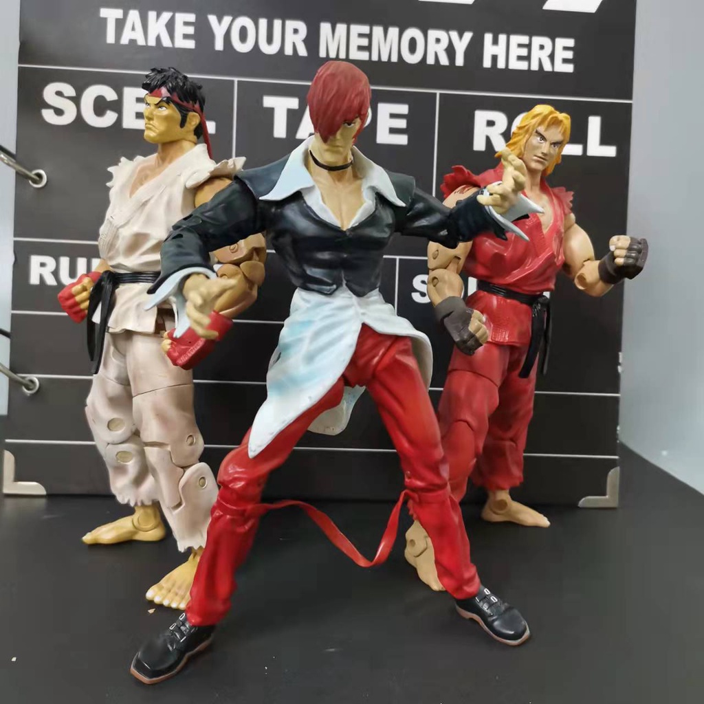 Street Fighter King of Fighters KOF Action Figure Iori Yagami Ryu KEN ...
