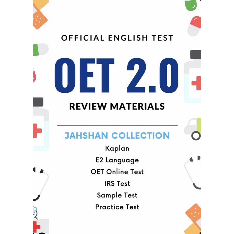 OET 2.0 FOR ALL PROFESSIONS JAHSHAN READING LISTENING Shopee Philippines