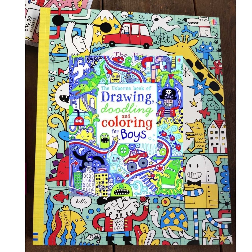 The Usborne Big Book of Drawing, Doodling & Colouring (BOYS) workbook