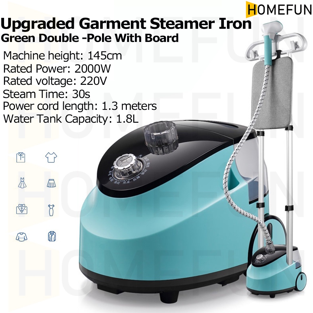 HOMEFUN Garment steamer ironing machine vertical handheld steam iron