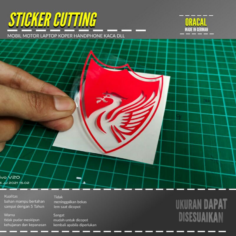 LIVERPOOL 2 STICKERS TRANSPARENT CUSTOM CUTTING STICKERS | Shopee ...