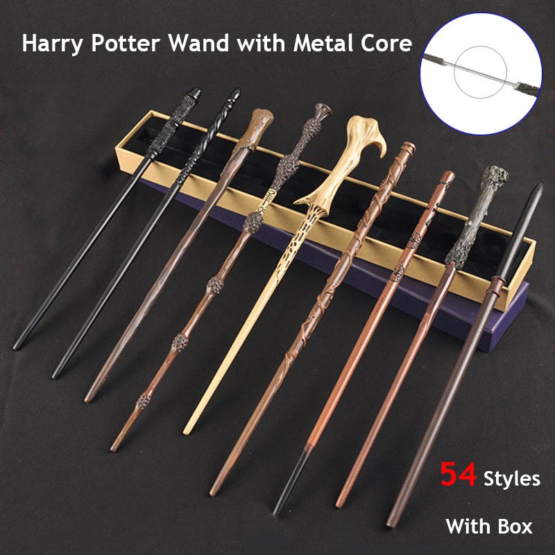 54 Styles Metal Core Harry Potter Magic Wands With Collection Box